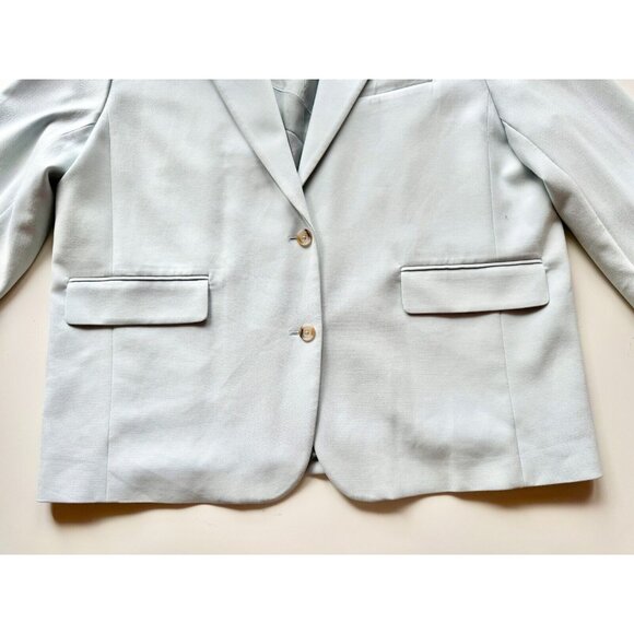 Aritzia BABATON ATELIER Vogue Cruise Blue Single Oversized Blazer Jacket, Size 3 - Picture 9 of 16
